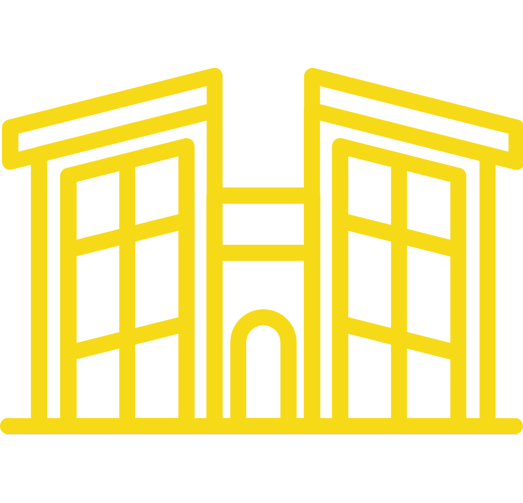 Commercial roofing service icon