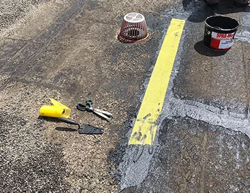 Tar and gravel flat roof repair service by Metro Roofing in Toronto GTA