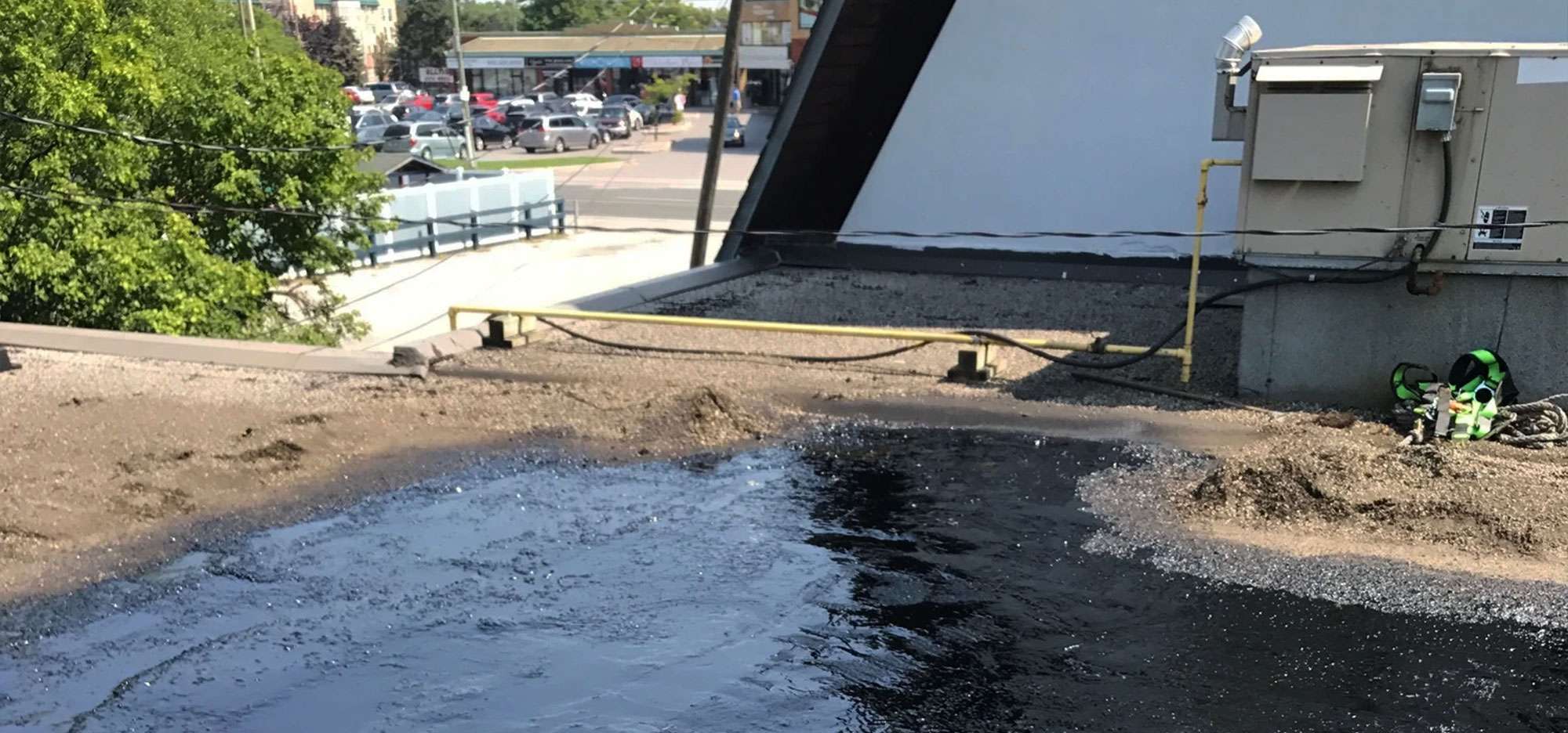 Metro Roofing team completing a roof installation in Ajax Ontario