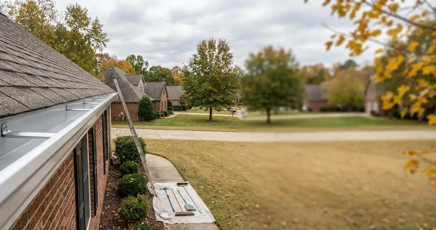 Professional gutter cleaning service in Ajax Ontario by Metro Roofing