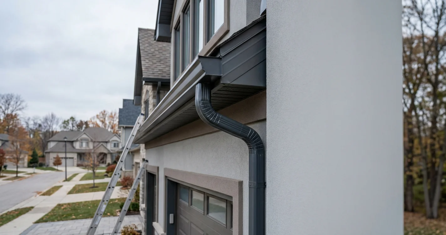 Professional gutter repair service in Ajax Ontario by Metro Roofing