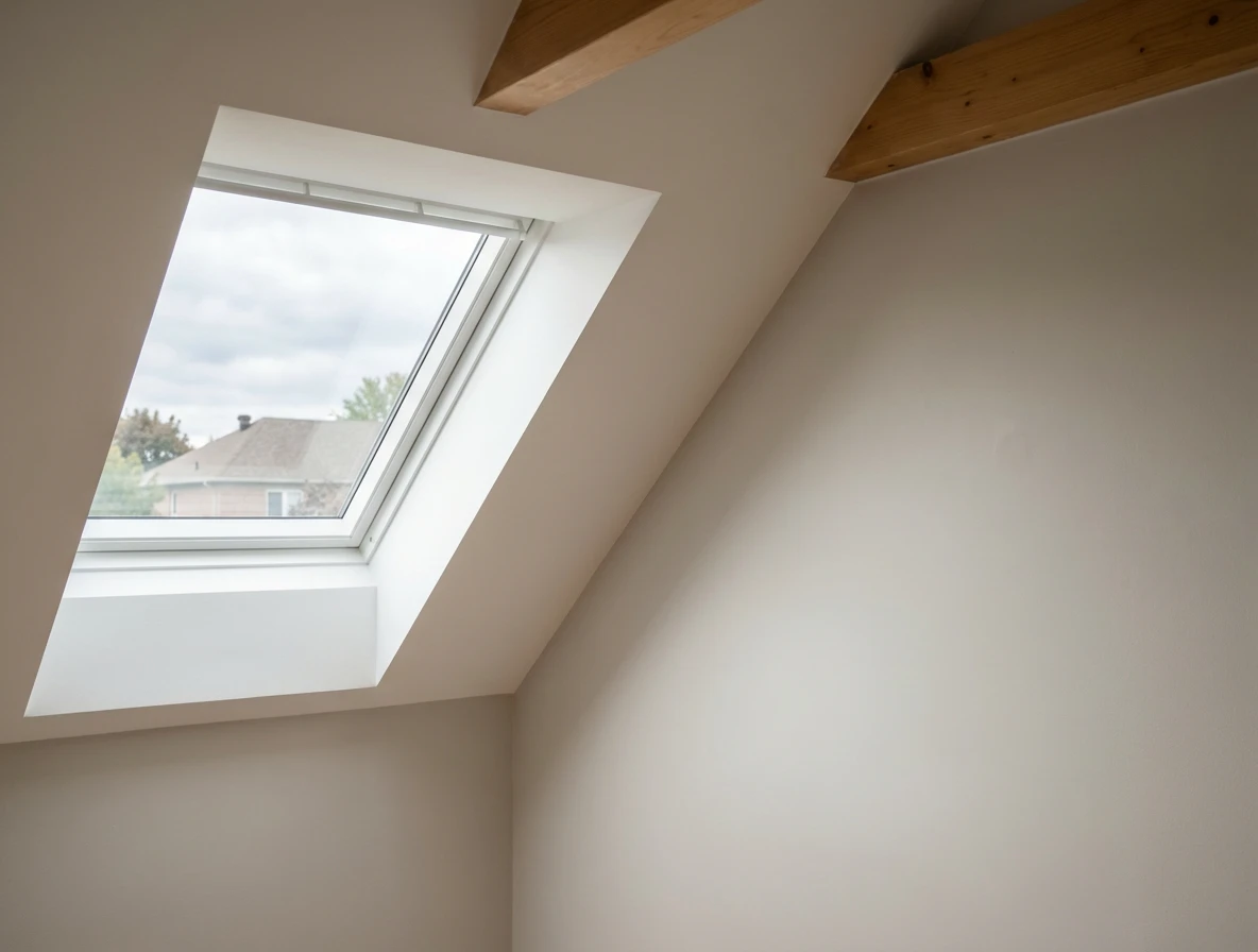 Completed skylight installation in an Ajax home by Metro Roofing experts
