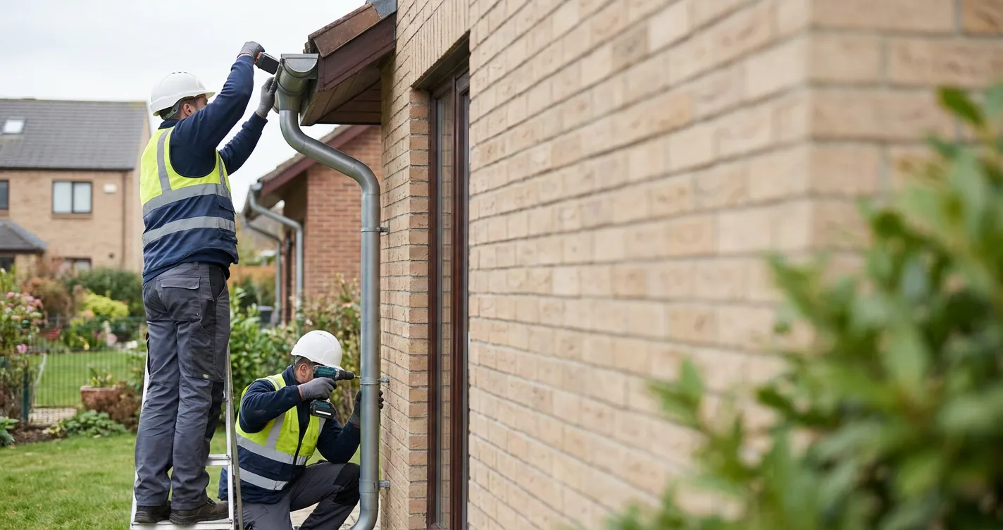 Professional downspout repair service in Ajax Ontario by Metro Roofing