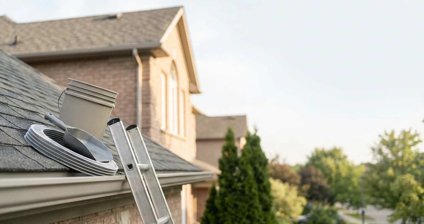 Professional gutter service in Ajax Ontario by Metro Roofing