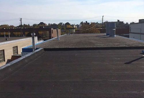Commercial roofing repair work by Metro Roofing Ajax Ontario